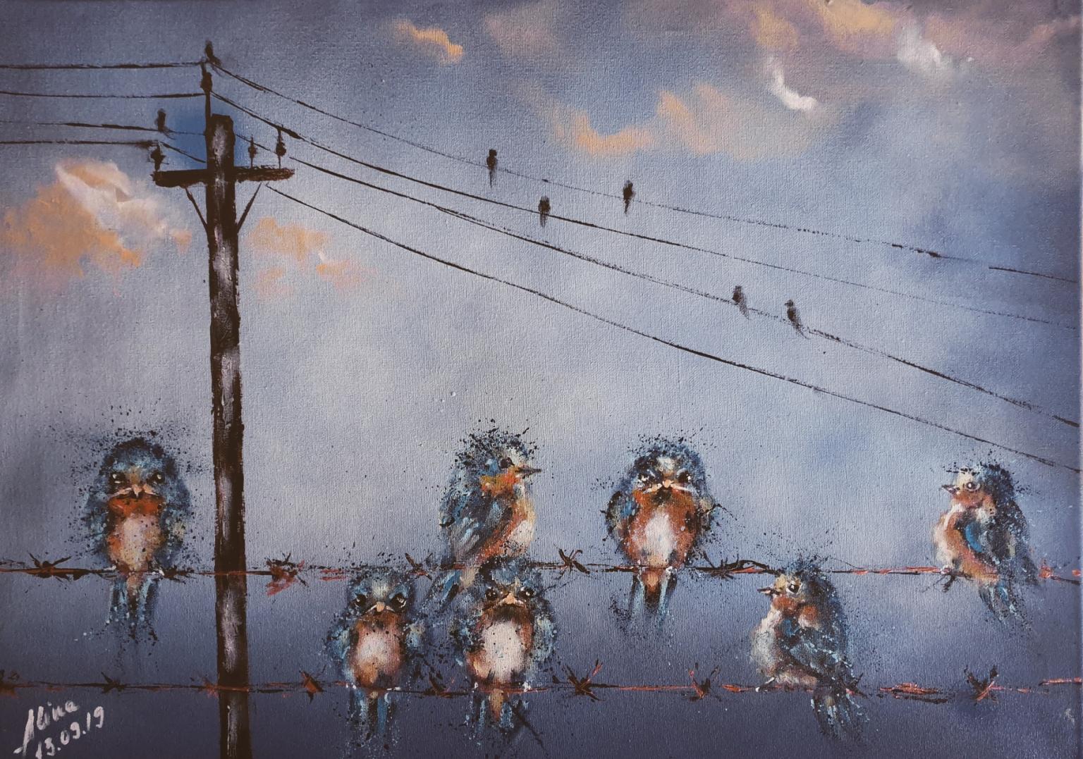 ArteDiAlina.com painting: rumors after rain